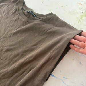 ZARA Basics Neutral Muscle Tee